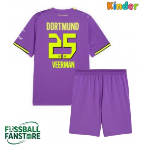 Borussia Dortmund Joey Veerman #25 Replik 3rd trikot Kinder 2026-27 Kurzarm (+ Kurze Hosen)